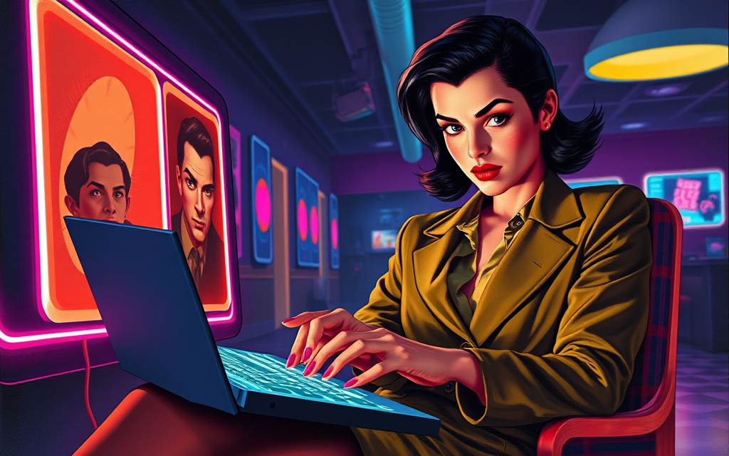retro-pulp illustration